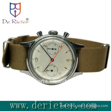 Man Watch Fabric Strap Stainless Steel Case